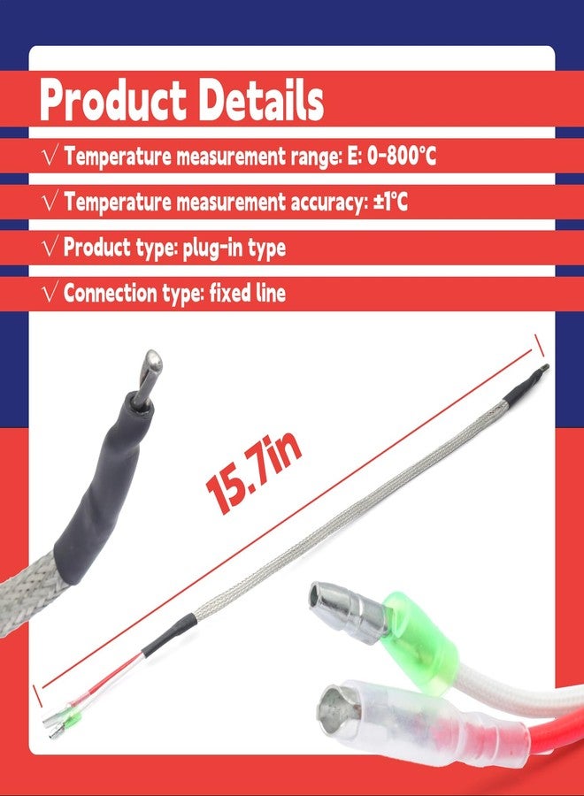 Dusledel 812-4470 Thermocouple Replacement for Quadrafire Castile for Contour for Mt Vernon for Santa Fe for Quadrafire CAB50 PS35 PS50 - Image 4
